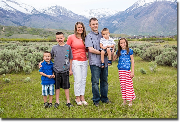 Chris Ballam family photo - Highland, Utah, May 2014